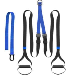 FITKIT Suspension Trainer Bodyweight Fitness Training Kit with Built-in Door Anchor