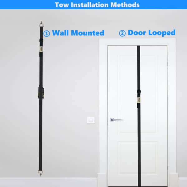 FITKIT Door and Wall Sliding Anchor Straps with Adjustable Anchor Points for Resistance Bands - Image 4